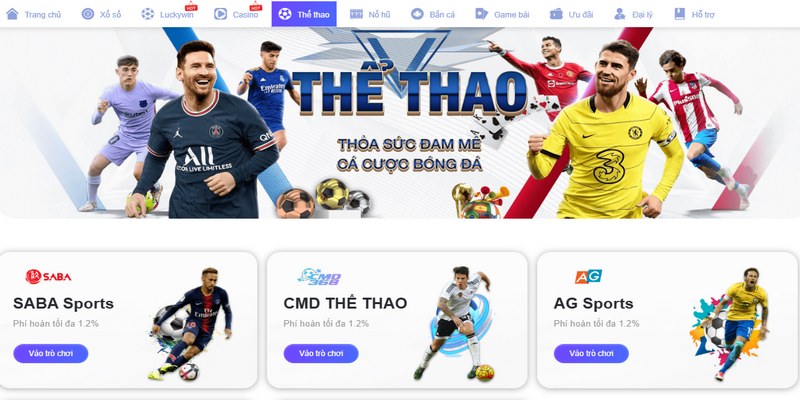 Thể thao luôn là dòng game cược hot cực kỳ ăn khách tại nhà cái