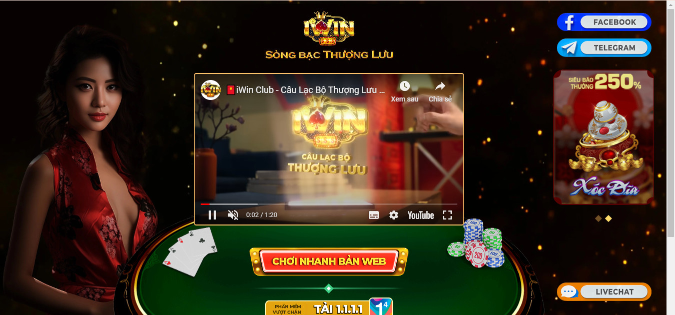 Trải nghiệm cá cược đỉnh cao tại iWin Club - Sòng bài thượng lưu